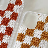 CHECKERBOARD HARD JELL CASE_BLACK