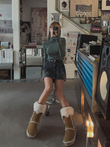 ダブルピンタックカットミニスカート