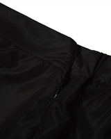 WRAP SKIRT BOOT CUT (BLACK)