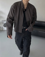OA　パッド入りマット加工レザージャケット(2 colors)