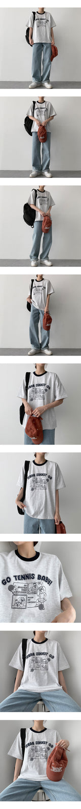 テニスカラーショートスリーブT / Tennis Colored Short Sleeve Tee