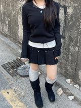ミックスフードスウェットシャツ / Mixed hooded sweatshirt.