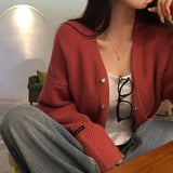 [Belied made] Monet V-neck hidden knit cardigan