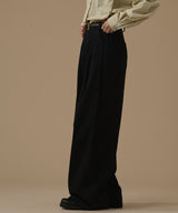 OBLIQUE LINE WIDE PANTS(BELT SET)