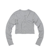 CAT BUTLER Crop long-sleeved T-Shirt (GREY)