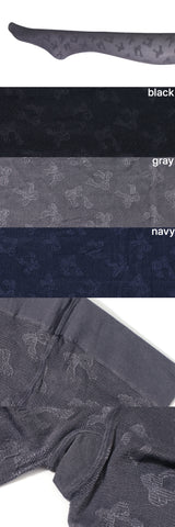 ribbon pattern tights (3colors)