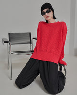ビビットタイトルニット/vivid titled knit (4 color)