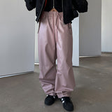 （UNISEX）ポケットレザーワイドパンツ