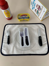 black cutlery case - jelly hard