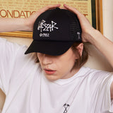 Palm Tree Logo Mesh Cap Black