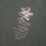 ピグメントフラワーオーバーフィットTシャツ / pigment flower ovre-fit tee (PT0076)