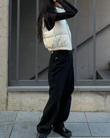 Black denim pants