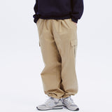 ワイドコットンカーゴパンツ / WIDE COTTON CARGO PANTS - BEIGE
