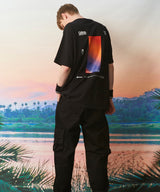 COLOR GRADIENT T-SHIRT (BLACK) (6586504708214)