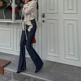NON-FADE DENIM BOOTCUT PANTS