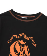 W FLAME ROSE LS TEE BLACK(CV2DFFT553A)