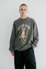 CS ラッキークルーネック / BSR2223FWPO071 CS LUCKY CREWNECK LIGHT KHAKI