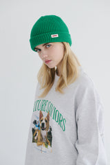 ラバーワッペンビーニー / BSR2223FWBN035 BS RUBBER WAPPEN BEANIE GREEN