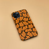 smile pattern HardCase (brown) (6669289324662)