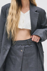 アンダーツイストニットカーディガン/Under Twisted Knit Cardigan (4 colors)