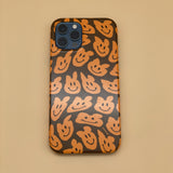 smile pattern HardCase (brown) (6669289324662)