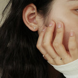 14Kゴールドボール3MMピアス/14K GOLD BALL 3MM EARRING_2COLOR (14k gold clutch)