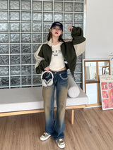 イエローロービンテージデニムパンツ/no.3001 Yellow Low Vintage Denim Pants
