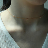 Y PEARL 14K GOLDFILLED NECKLACE (6681233490038)