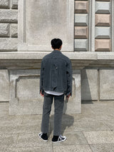 ASCLO Back Button Denim Jacket (3color)