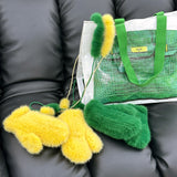 Real mink fur gloves