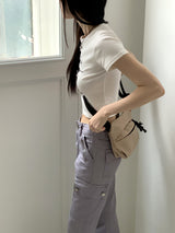 ベ―ルプリントクロップ半袖Tシャツ/Bellou printed cropped short-sleeved T-shirt