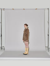 ベルベットシャーリングワンピース / VELVET SHIRRING ONE-PIECE