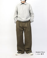 フローピンタックワイドチノパンツ / Flow Pintuck Wide Chino Pants_2color