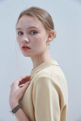ミニマル カラー サマーニット Minimal Collar Summer Knit