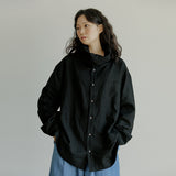 マフラーシャツ / unisex muffler shirts black