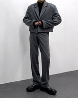 ベーベルワンボタンクロップドジャケット/MO Babel One Button Cropped Jacket (2 colors)