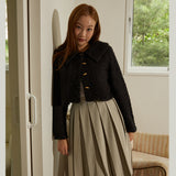 アズールショートカーディガン / Azure short cardigan (black)