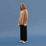 BASIC V NECK  KNIT SWEATER_BEIGE (6610790645878)