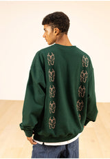 MNボウンオーバーサイズスェットシャツ/MN BONE OVERSIZED SWEAT SHIRTS