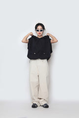 ワシショフードポケットベスト / WASHIHO hooded pocket vest