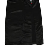 211-BUCKLE SATIN SLIT SKIRT (6550225191030)