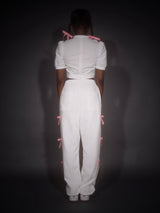 リボン ジョガーパンツ / Ribbon Jogger Pants (Pink)