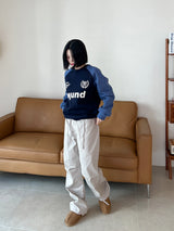 Football Color Matching Sweatshirt (2color)