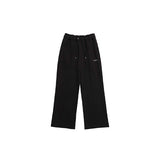 セミブーツカット ワイド ピンタック スウェットパンツ /  CHARMS SEMI BOOTCUT WIDE PINTUCK SWEAT PANT BK