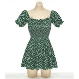 Floral Pattern Shirring One-Piece Swimsuit SW18793F