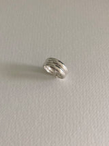 [92.5silver] ダブルフラットベイビーオープンリング