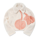 ビッグチェリーボアファージャンパー／BIG CHERRY BOA FUR JUMPER [IVORY]