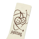 ドゥードゥルチェリープラネットグラフィックソックス／DOODLE CHERRY PLANET GRAPHIC SOCKS [IVORY]