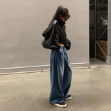フォーシーズンストリングデニムワイドパンツ