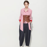 LUIS SCARF BLOUSE, PINK (6633600483446)